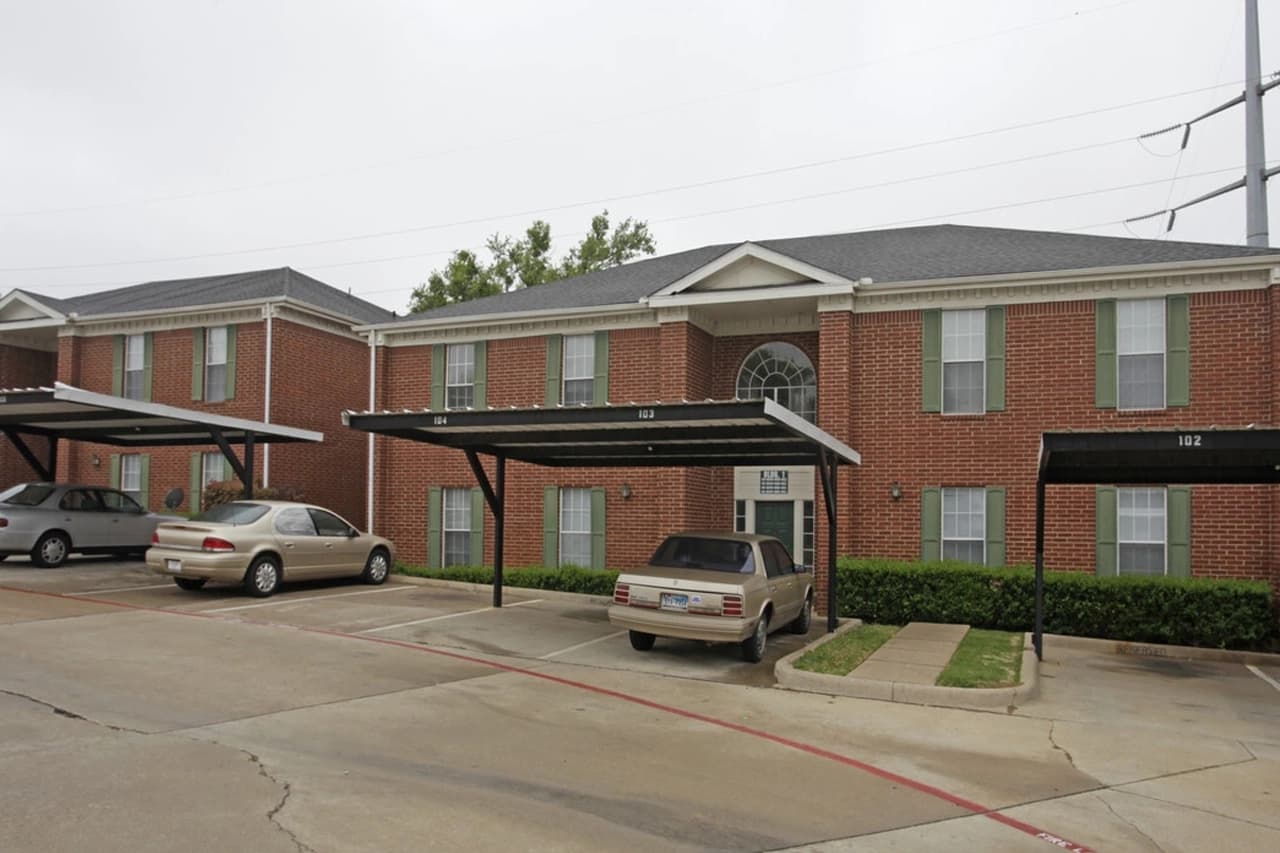 Reserved covered parking at Valencia Plaza Apartment Homes