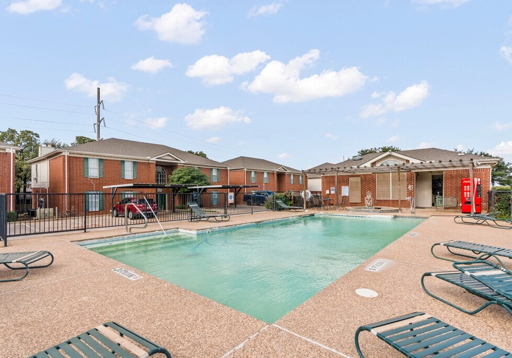 Swimming Pool and Sundeck with Courtyard Lounge Seating