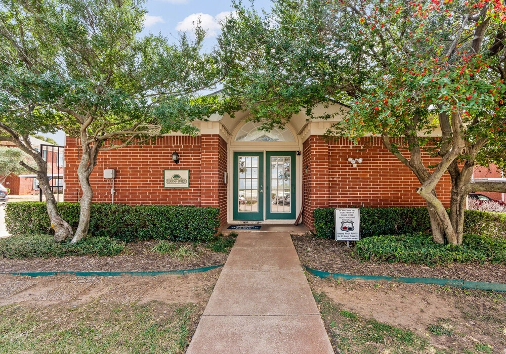 Leasing office exterior entrance